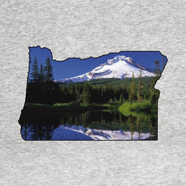 Oregon State Outline (Mount Hood) by gorff